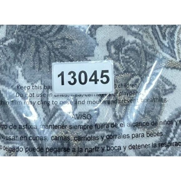 Chicos Sweater Womens XL 3 Gray Metallic Floral Back Zip Cashmere Blend Career - Picture 8 of 8